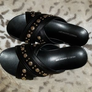 Rebecca Minkoff Studded Leather Slides